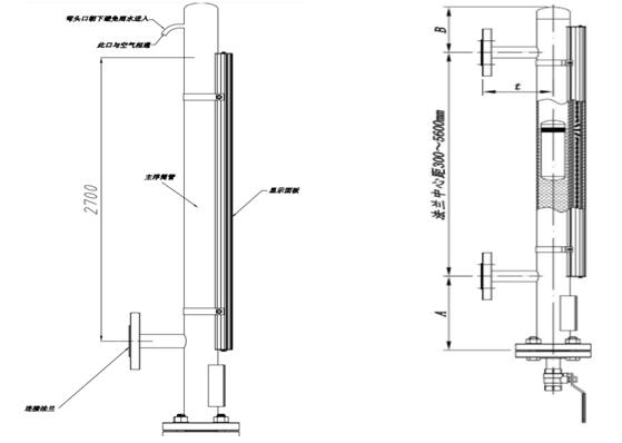 計為磁翻板液位計用于臥式儲罐的液位測量